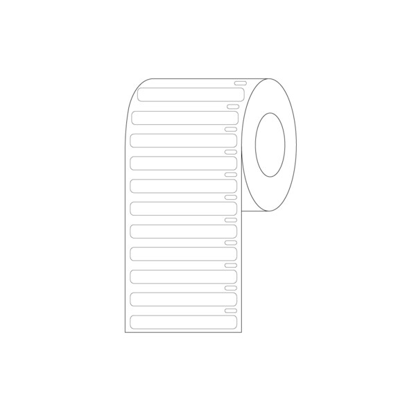 Direct Thermal Cryo Label 51x6mm for Microplates White Roll Form